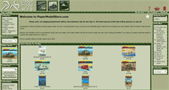 Desktop Screenshot of papermodelstore.com